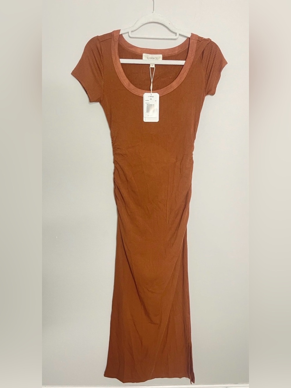 l*space Rust Scoop Neck Maxi Dress
